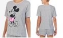 Disney Mickey Mouse Knit Short Sleeve Crewneck Pajama T-Shirt